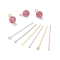 Wholesale Bulk 925 Sterling Silver Eye Head Pin 18K Gold Plated NEEDLES Handmade DIY Jewelry Accessories 20mm/30mm/40mm Sizes