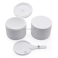 Flip Cap PP Plastic Cream Jar Container 100g Lip Body Exfoliating Scrub Container Jar With Spoon