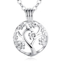 Isunni Jewelry Alloy Silver Plated Trendy Flower Cage Angel Caller Harmony Bola Ball Women's/Unisex Anniversary Necklace