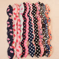 Cute Cotton Fabric Rabbit Ear Hair Band Styling Curl Donut Holder Bun Maker Twister Hair Rollers Oem Sponge Foam Hair Wrap