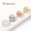 18K Gold Plated Hamburger Ear Plugs Silicone Rubber Ear Back Stoppers for Studs Jewelry Making DIY Earring Findings Components