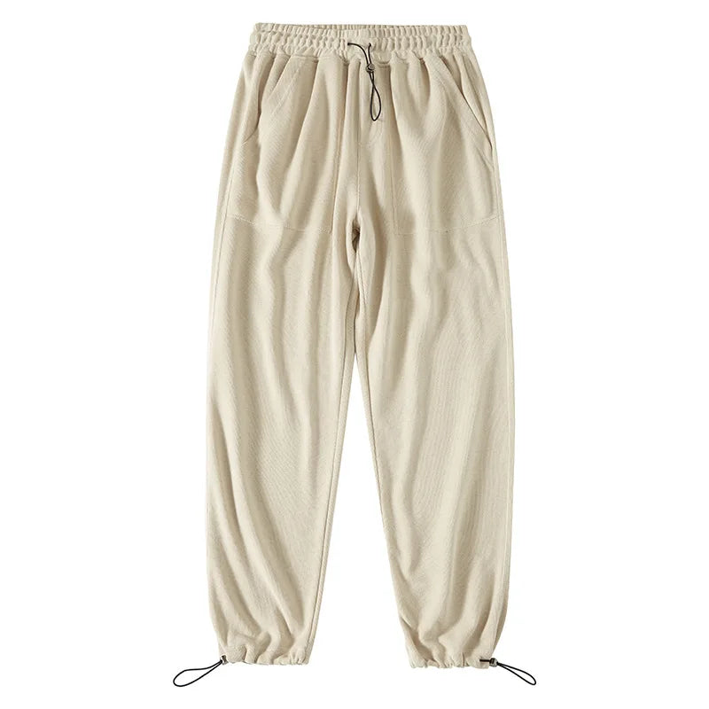 Wholesale Spring New Style Heavyweight Jogger Pants Adjustable Drawstring Casual Sweatpants for Men