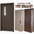 European Standard Hotel Apartment Fire Door CE Listed Interior Fire-proof Door Ei30 Wooden Classroom Door with Glass Window