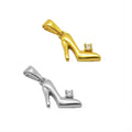 Fashion High Heeled Shoes Pendant Charm 18k Gold Plated Stainless Steel High Heels Necklace Jewelry for Women