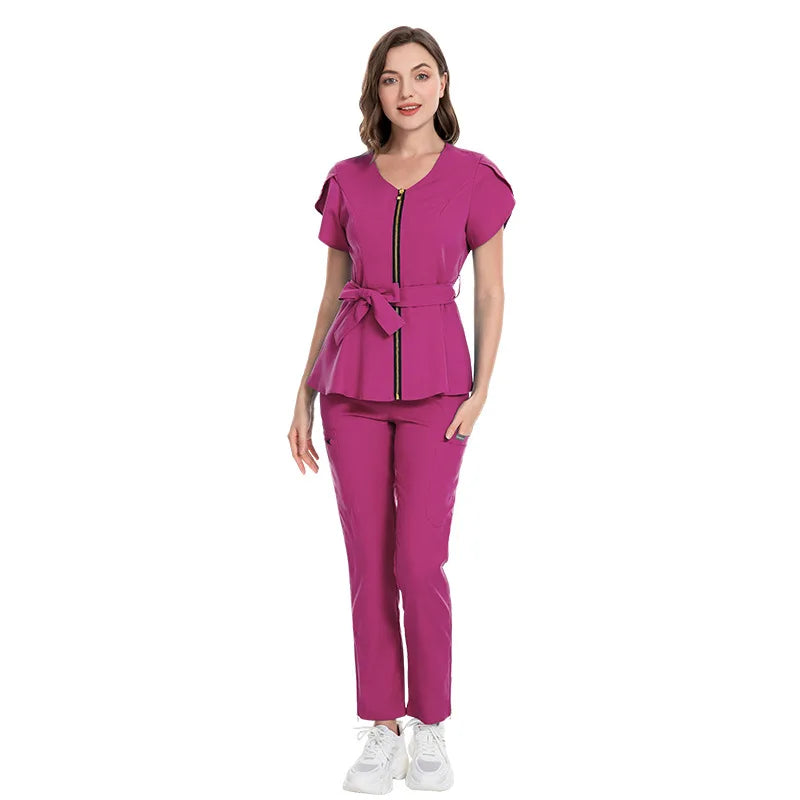 Fabric Uniforms Antifluids Scubs Medical Scrub Nurse Sets Doctor Uniformes De Para Mujer Hospital Uniform Set