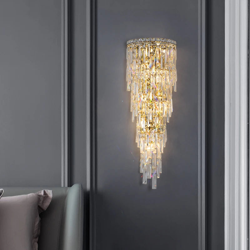 New Product Luxury Modern Golden Hotel Corridor Bedside Starry E14 Wall Lamp Lighting Outdoor Light Entrance