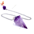 Big Design Custom Logo Colorful Clear Quartz Chain Modern Natural Crystal Stone Pendant
