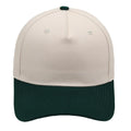 Two Tone Baseball Cap Custom Embroidery Logo 5 Panel Cotton Baseball Caps