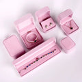 SSeeSY Wholesale Hot Sale Luxury Custom Logo Bracelet Necklace Ring Velvet Box Jewelry Gift Cases Packaging Valentine Boxes Set