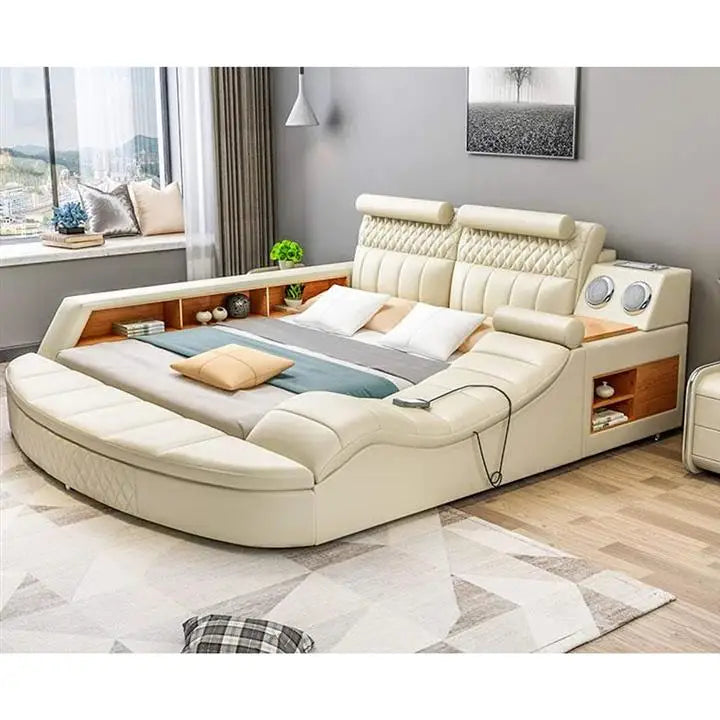Double Bed Cheapest Price with Matress king Luxury Contemporary Bedsheets Sets for Slim Bed Massagebed Single and Double Bed