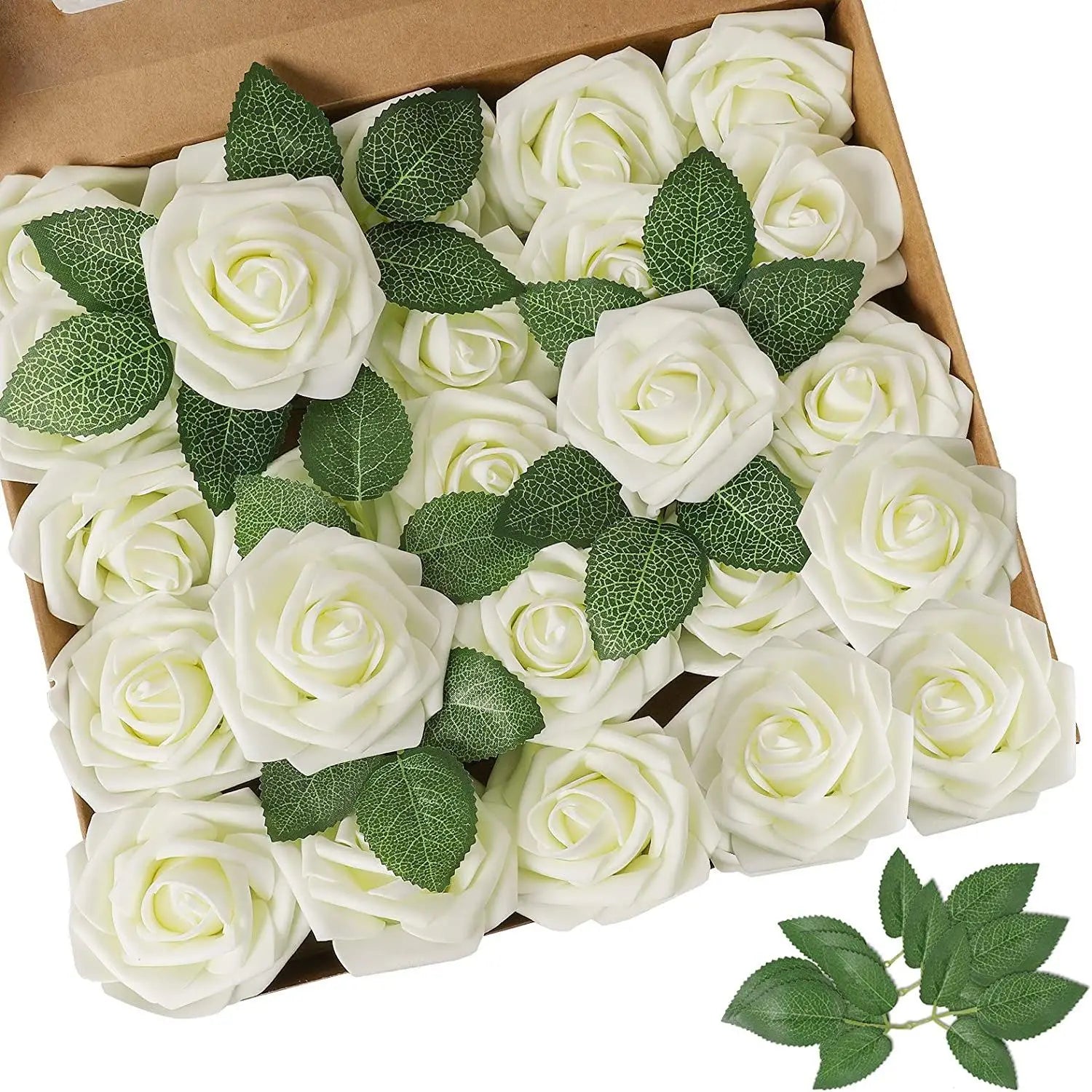 Soap Rose Flower Head Valentines Mother's Day Gift Artificial Soap Flowers Eternal Rose Box