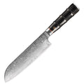 67-Layer VG 10 Damascus 7-Inch Santoku Japanese Chef Knife with Pakkawood Handle Kitchen Knives Carbon Steel Blade