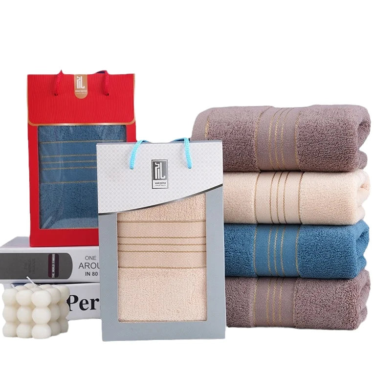 Washcloth Cotton Towel Solid Thickened Absorbent Towel Pure Cotton Quick Absorbent Soft Quick Dry Thickened Face Towel