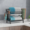 Hot ODM OEM 2 Tiers Metal Kitchen Storage Organizer Shelf Sink Dish Rack