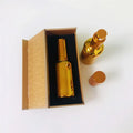 30ml 50ml 100ml Flat Square White Gold Stamping Customized Box Packaging for Serum Essential Oil Bottle