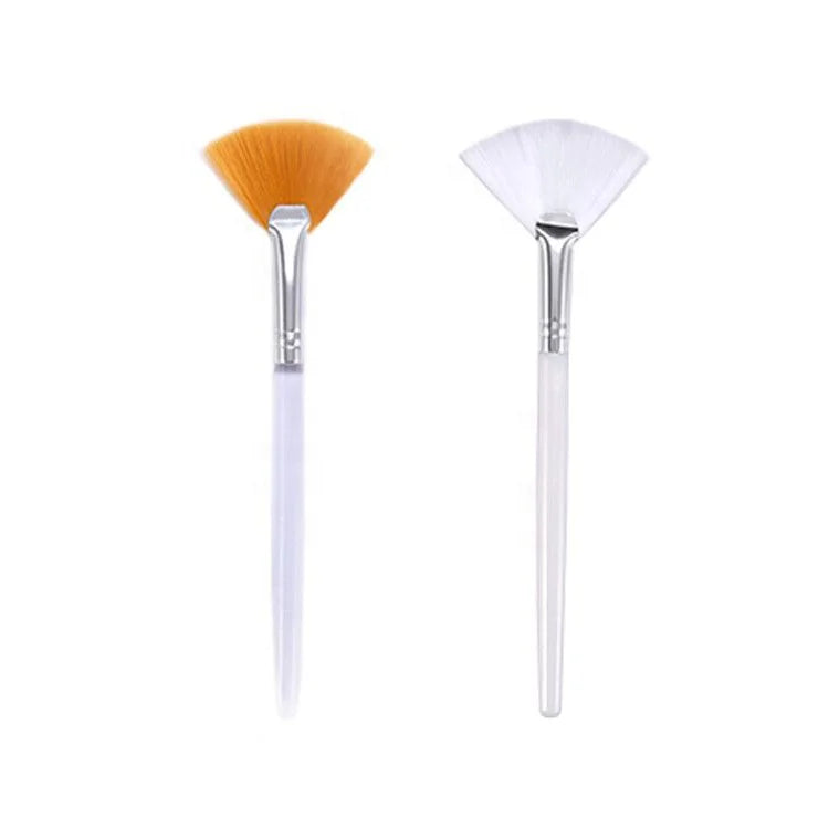 Makeup Brushes Face Plastic Acrylic Handle Fan Brush