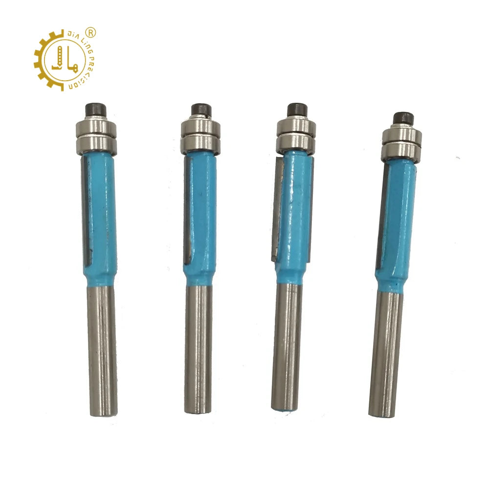 Double Bearing Flush Trimming Router Bit Trimmer Router Woodworking Edge Trimming Bits Double Bearing Flush Trim Router Bit