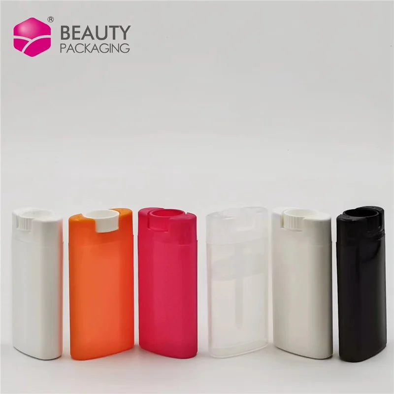 5g 15g Flat Shape Oval Whole White Lip Balm Chapstick Lipstick Tube