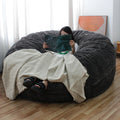 Skin Friendly Bean Bag Bed 6FT Giant Soft Velvet case Beanbag Sofa Bedroom Chair for Adults and Kids Living Room Furniture
