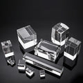 Factory Wholesale K9 High Quality Blank Solid Crystal Block Cube 3d Laser Engraved for Gifts