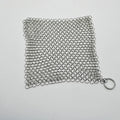 Stainless Steel Cleaning Cloth Chainmail Scrubber With Hanging Ring for Scraper Cooking Utensils