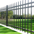Hot-selling Design Galvanized Fence Wrought Iron Material Spear Top Metal Fence Panel Zinc Steel Fence for Sale