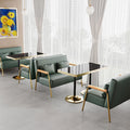 Modern Restaurant Furniture Fast Food Table and Chair Booth Seat for Hotels and Kitchens Durable Metal Design Factory Direct