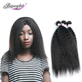 Aligned Cuticle Kinky Straight Lace Front Wig 12A Yaki Human Hair Wigs for Black Women  Kinky Straight Afro 4x4 Closure Wig