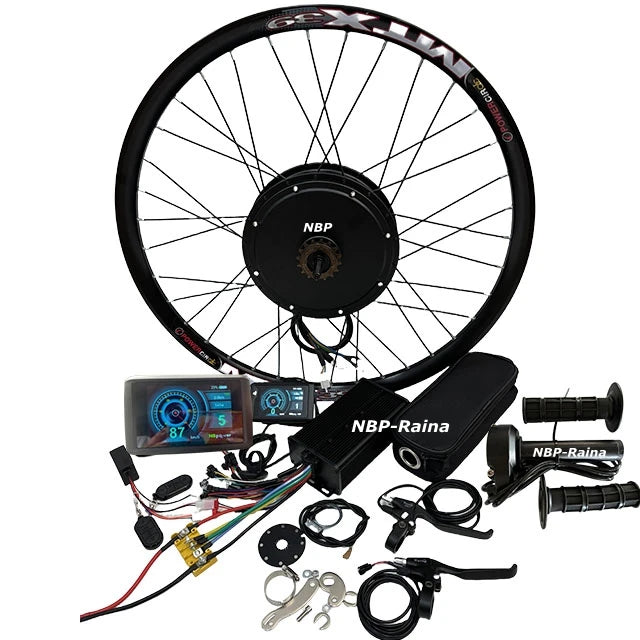 Electric Bike 72v3000w 135mm 26'' 27.5''29'' MTX Electric Bike Bicycle Motor Conversion Kit Ebike with Sine Wave 80A Controller MegaBDM