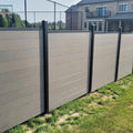 WPC Home Residential Outdoor Garden Fence with Privacy Panels Durable & Eco-Friendly Construction Rot Proof Easy Assembly