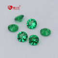 1.75-3mm Synthetic Round Shape Green Nano Stone Custom Loose Sapphire Nano Gem