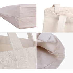 Bulk Promotional Cheap Blank Canvas Bags Reusable Eco Friendly Custom Simple Style Plain Cotton logo Bags