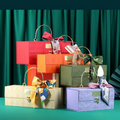 INS Retro Wedding Candy Box Bridesmaids Return  Gift Portable Gift Box Green Light Luxury Gift Box Red  Book Explosion with Hand