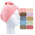 Wholesale 100% Polyester Microfiber Hair Towel Quick Dry Custom Hair Wrap Turban
