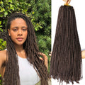Soft Fine Brown Synthetic Dreadlocks Crochet Hair Extensions Handmade Faux Locs Braids for Dreadlocks Locs Styles