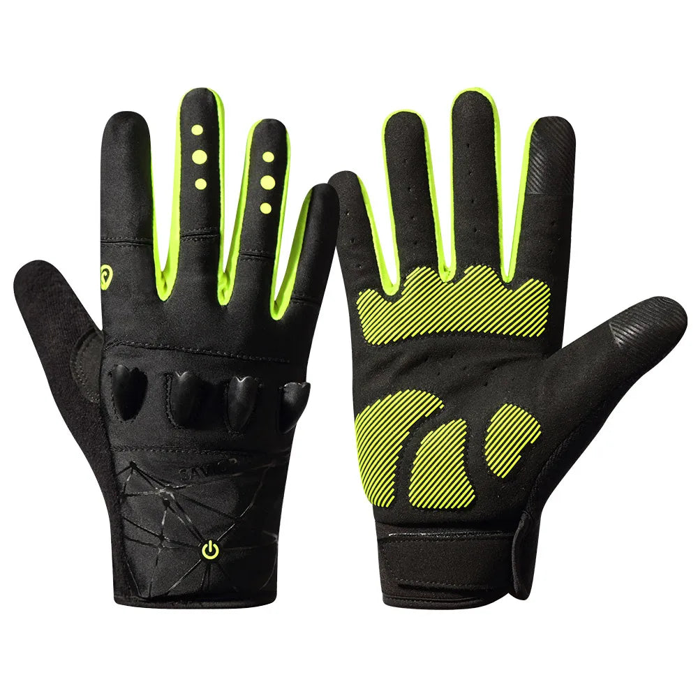 Savior Outdoor Non-slip Cycling Fish Hand Rechargeable Waterproof Led Flashlight Gloves with Waterproof Lights