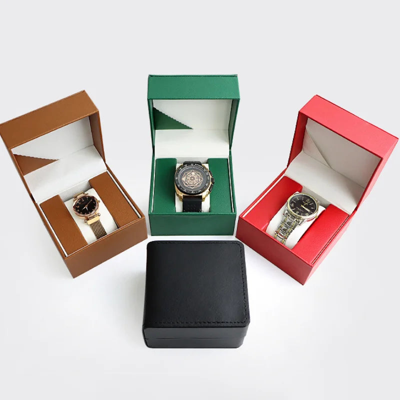 Factory Custom PU Watch Case Luxury Renovate Watch Box Portable Watch Packaging Bag