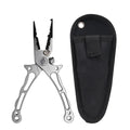 Aluminum Fishing Pliers Saltwater Multitool Split Ring Pliers Fishing Hook Remover Braid Line Cutters Fishing Pliers With Sheath