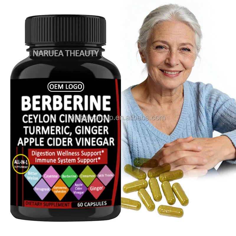 OEM  Private Label Natural Herbal Extract Berberine Hcl Capsules 1000mg Supplements Berberine Capsules