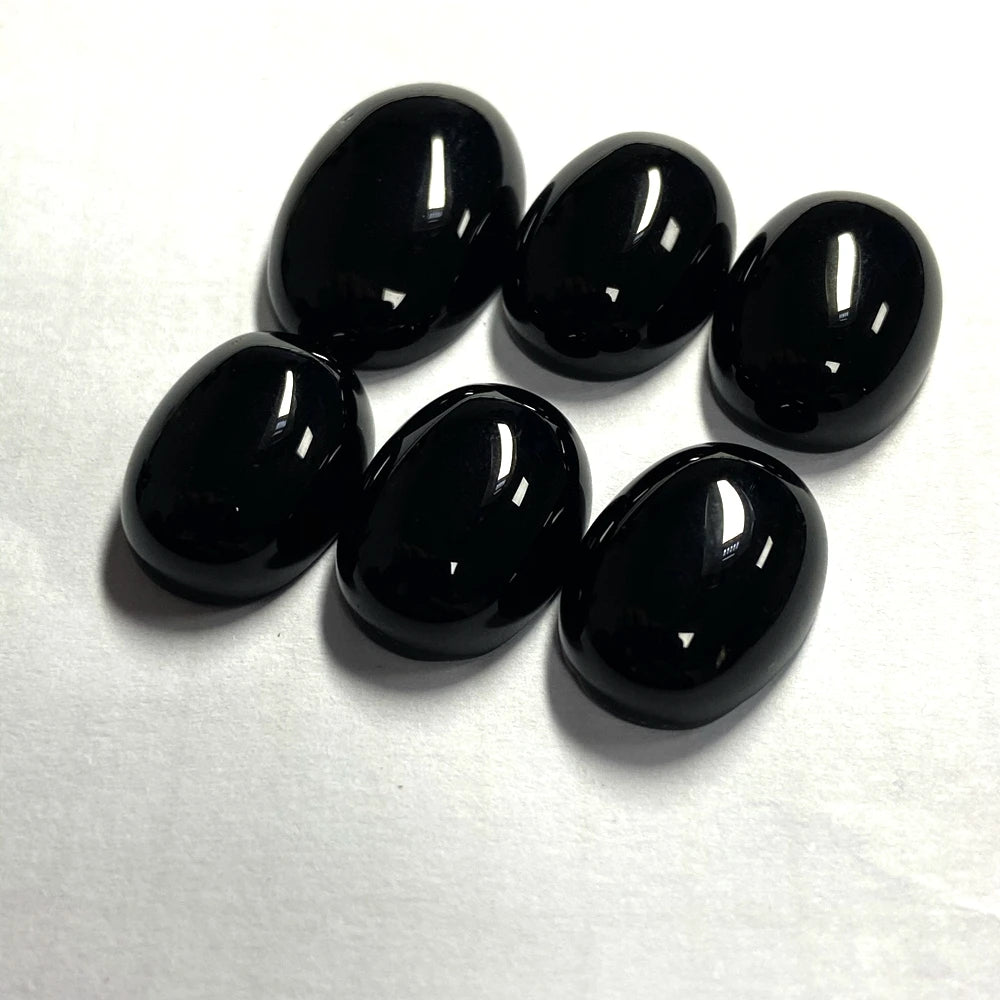 HQ Gems Natural Black Onyx Agate Blue Red Chalcedony Flatback  Cabochon Onyx Stones Price