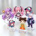 Custom Double Sided Transparent Holographic Acrylic Stand Holographic Acrylic Charm Glitter DIY Acrylic Stand