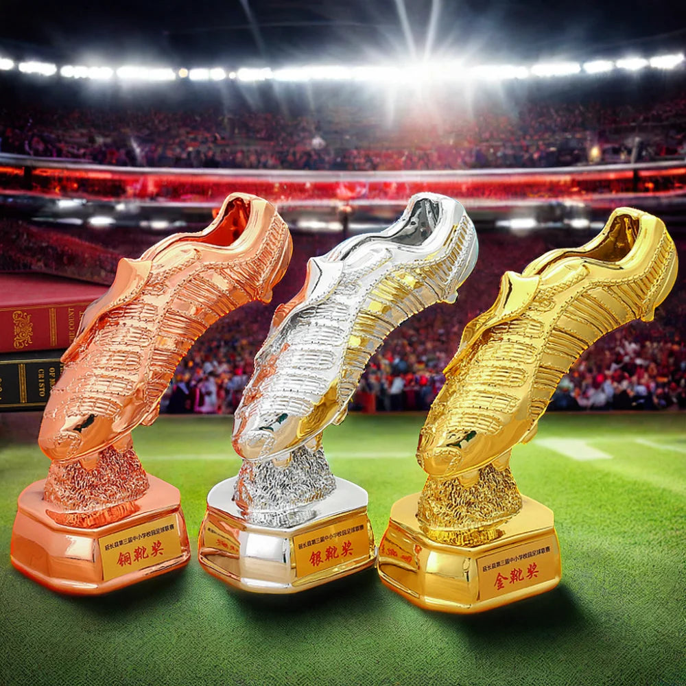 Golden Ball Golden Boot Football Trophy Winner Cup Trophy Resin Crafts Ballon D'Or Trophies