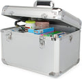 Aluminum Medicine Lock Box with Replaceable Padlocks Extra Large Inches Lockable Storage Case