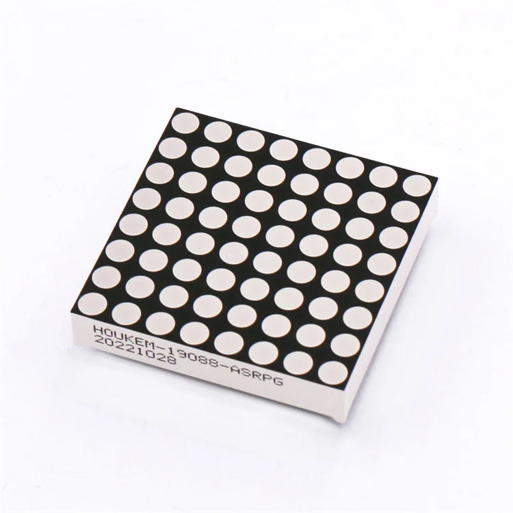 Houkem 19088 High Bright Red 1.9 Inch 4.8mm Led matrix 8x8