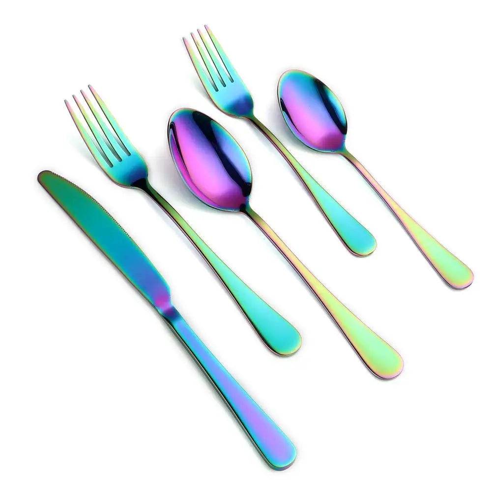 Hot Selling Stainless Steel Cutlery Flatware Set Restaurant Modern Luxury Spoon and Fork Set