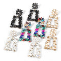 Newest Rhinestone Earring  Jewelry Diamond  Earrings Bride Earrings for Wedding Party Girls  Decoration
