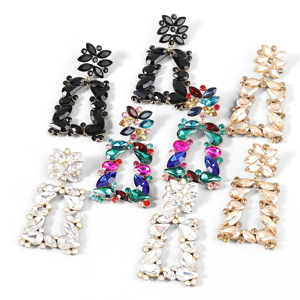 Newest Rhinestone Earring  Jewelry Diamond  Earrings Bride Earrings for Wedding Party Girls  Decoration