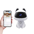 V380 Indoor Security Camera with Nightshot 1080p PIR Motion & Human Detection WiFi CCTV Monitoring for MicroSD Media
