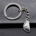 WYSIWYG 10x22mm Zinc Alloy Antique Silver Plated Dumplings Key Chain Souvenirs Gift for Women P1-ABD-C13398