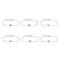 Personalized S925 Sterling Silver Chain Bracelets Jewelry Letter Customization Heart Shaped Bracelet